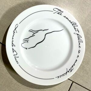 The Monkey and the Peddler by Liz Ross Minou Leonardo DaVinci Plate